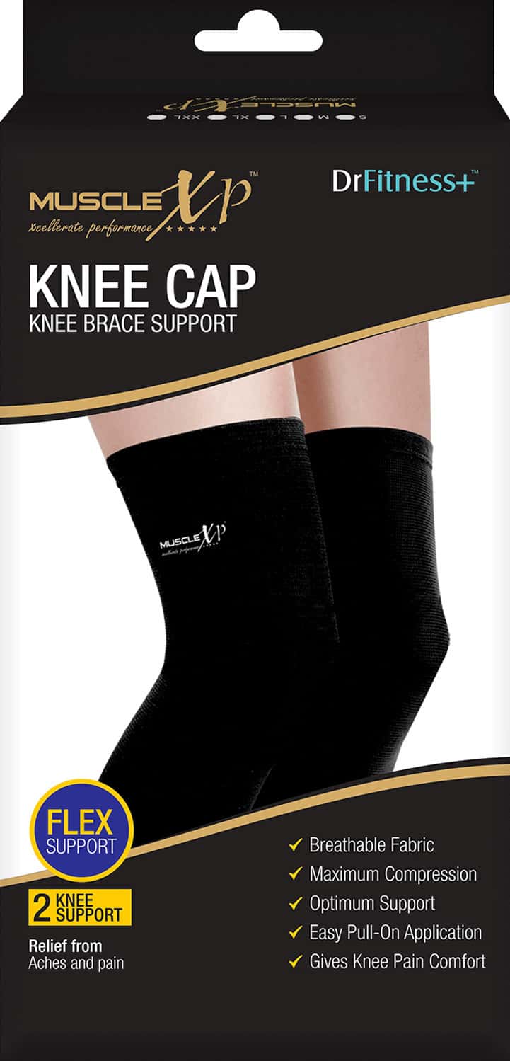 Buy MUSCLEXP DRFITNESS+ KNEE CAP & BRACE KNEE COMPRESSION KNEE BRACE