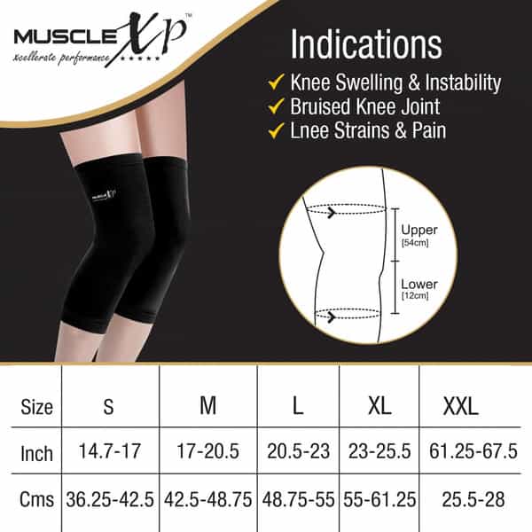 Musclexp Drfitness+ Knee Cap & Brace Knee Compression Knee Brace Joint Pain Relief (Medium)
