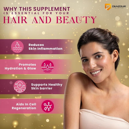 Denzour Veecyto Female Health Supplement For Hair | Skin & Nails|Womens Multivitamin|60 Veg Capsules