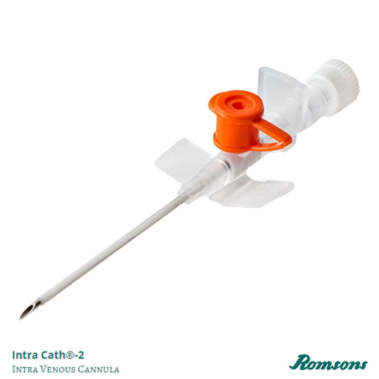 Romsons Intravenous Cannula With Injection Port Non Return Valve Gs3022 18 G 1 No's