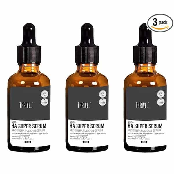 Thriveco 5Kda Hyaluronic Acid Super Skin Serum 30Ml X Pack Of 3