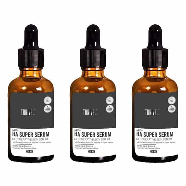 Thriveco 5Kda Hyaluronic Acid Super Skin Serum 30Ml X Pack Of 3