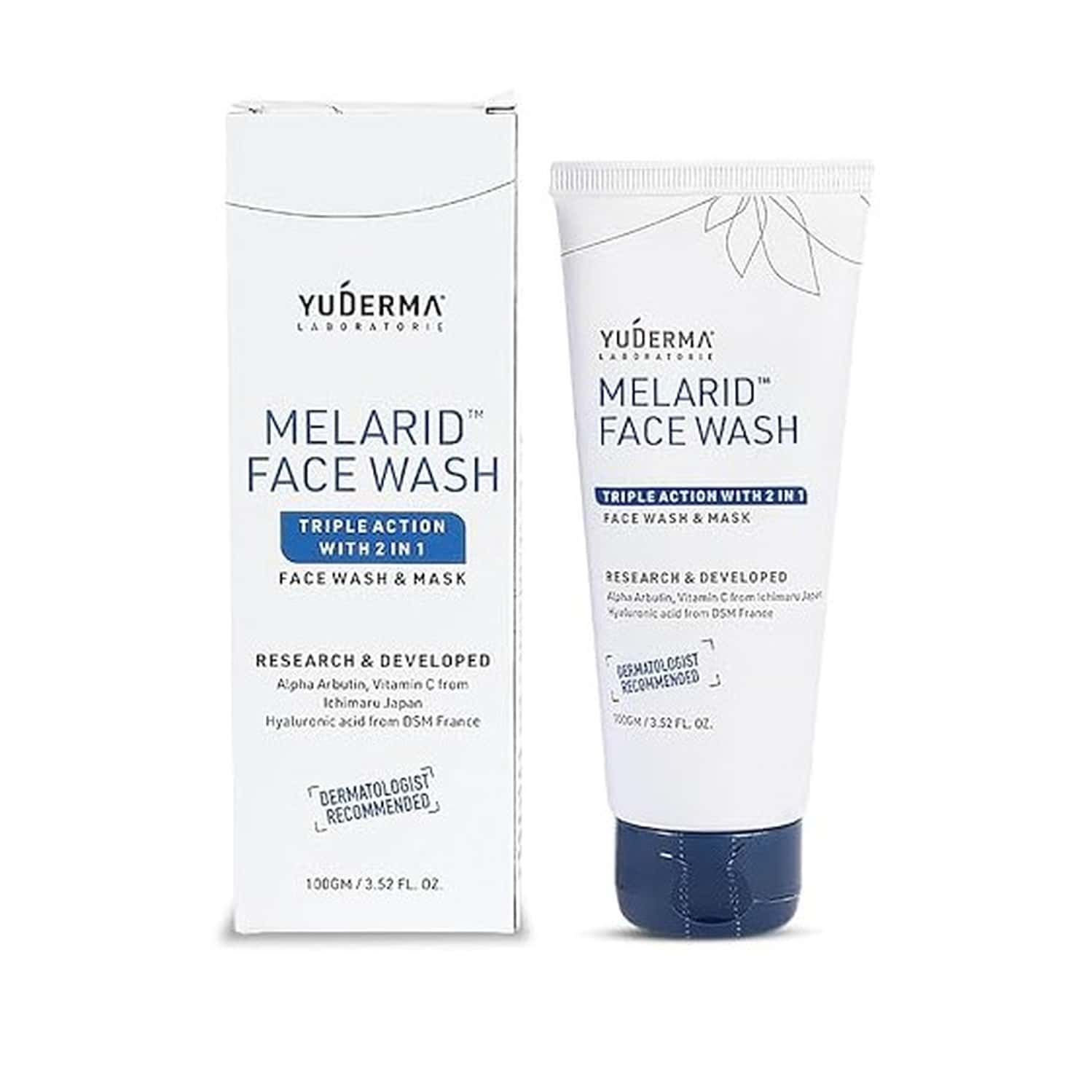 Yuderma Melarid Triple Action Face Wash & Mask | 100 Gm
