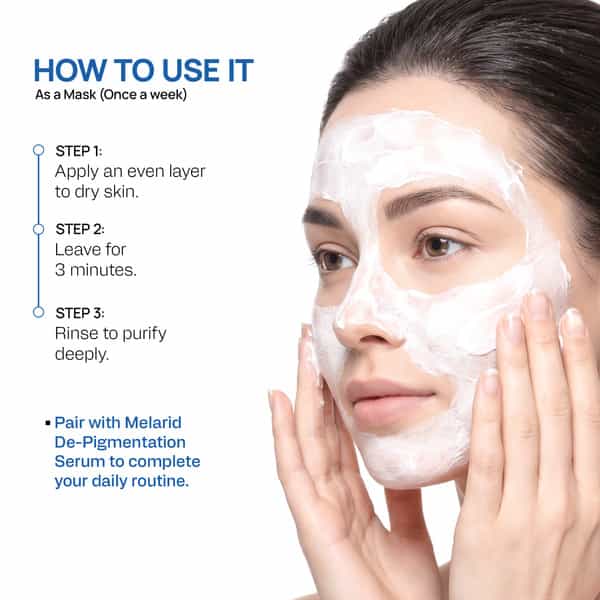 Yuderma Melarid Triple Action Face Wash & Mask | 100 Gm