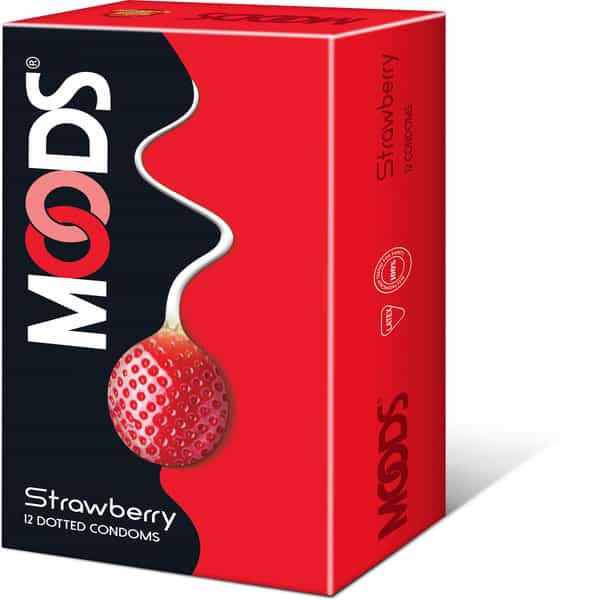 Moods Strawberry Box Of 12 Condoms