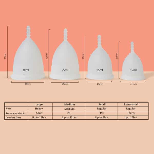 Bbold Menstrual Cups For Women - White - Extra Small