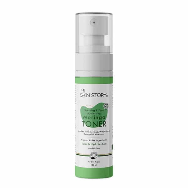 The Skin Story Aloe Vera Moringa Pore Minimizing Face Toner For Moisturizing & Oil Control 100Ml
