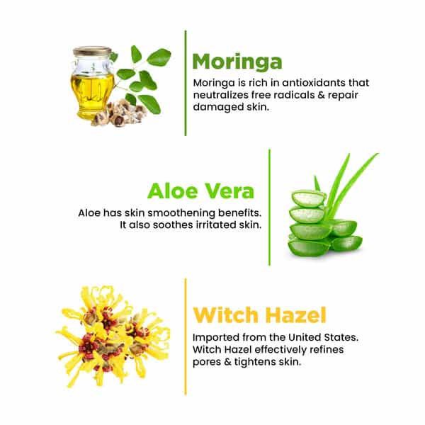 The Skin Story Aloe Vera Moringa Pore Minimizing Face Toner For Moisturizing & Oil Control 100Ml