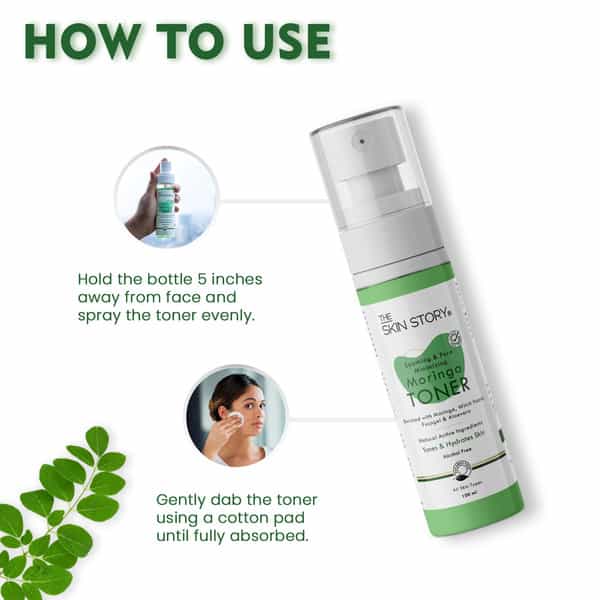 The Skin Story Aloe Vera Moringa Pore Minimizing Face Toner For Moisturizing & Oil Control 100Ml