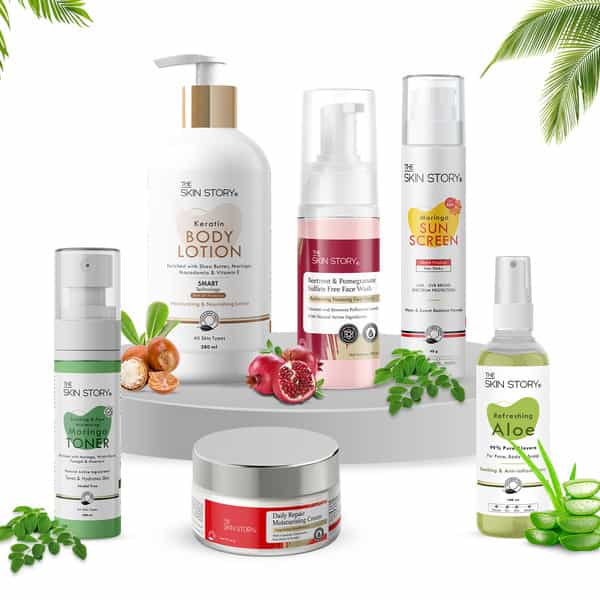The Skin Story Aloe Vera Moringa Pore Minimizing Face Toner For Moisturizing & Oil Control 100Ml