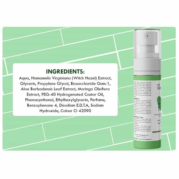 The Skin Story Aloe Vera Moringa Pore Minimizing Face Toner For Moisturizing & Oil Control 100Ml
