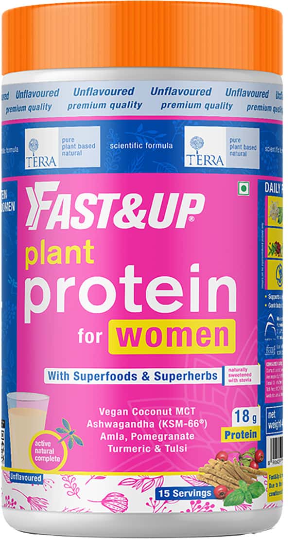 Fast&Up Terra Plant Protein For Women - Superfood -Weight & Hormone Management - 450g