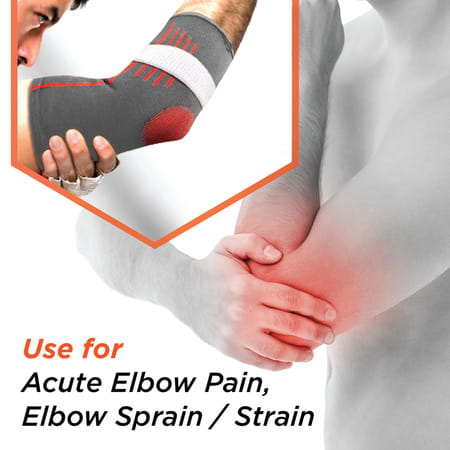 Vissco Elbow Support With Strap For Ideal Compression To The Strained Muscles - Small (Blue)