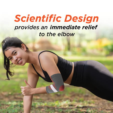Vissco Elbow Support With Strap For Ideal Compression To The Strained Muscles - Small (Blue)