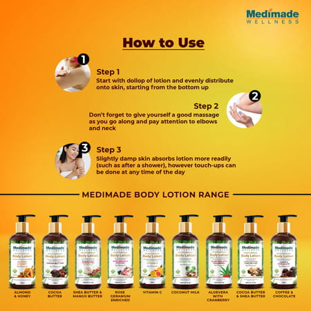 Medimade Shea Butter And Mango Butter Body Lotion - 300 Ml