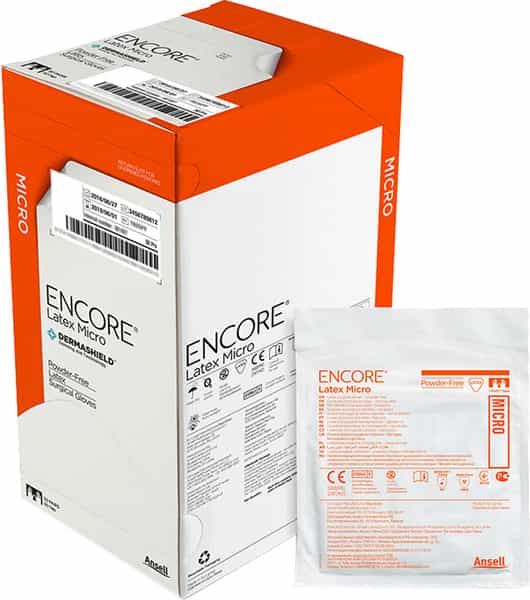 Ansell Encore Latex Micro Powder Free Surgical Gloves - Size 7.0 (Pack Of 1 Pair)
