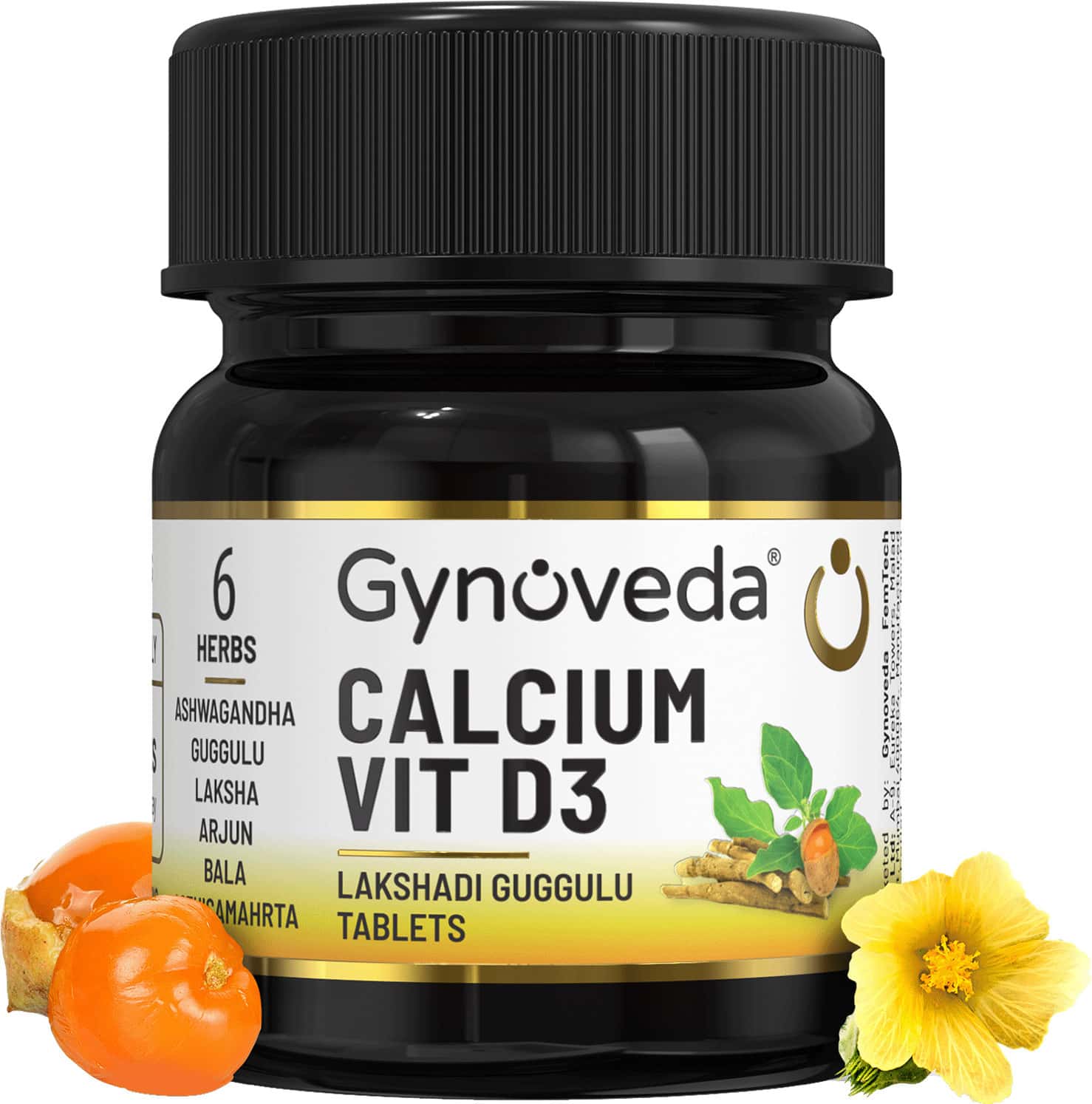 Gynoveda Women 30+ Calcium Vitamin D3 With Magnesium. Sports Workout Recovery - 60 Tablets