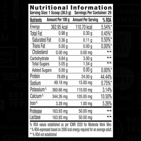 Gnc Amp Gold Series 100% Whey Protein Advanced (Vanilla | 2 Lbs)