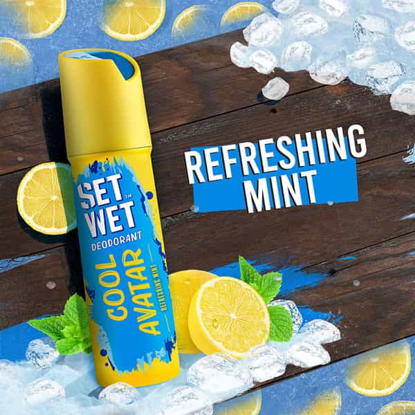 Set Wet Deo Cool Avatar Deodorant Spray 150 Ml