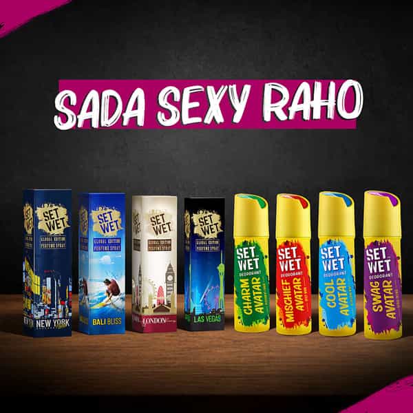 Set Wet Deo Cool Avatar Deodorant Spray 150 Ml