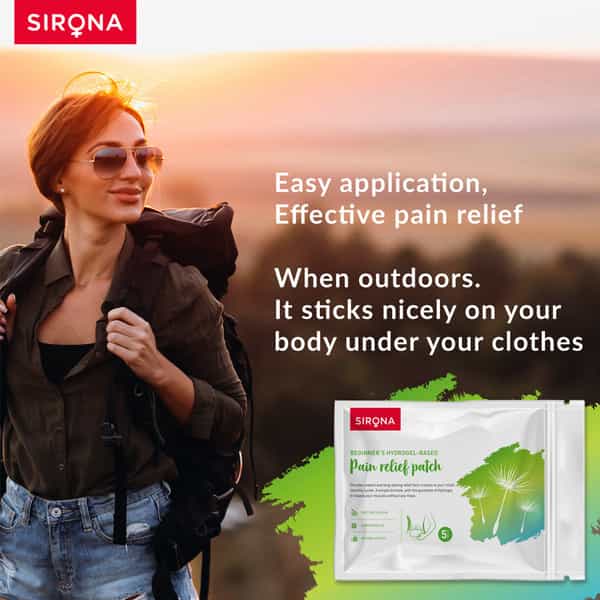 Sirona Teens Period Pain Relief Patches With Hydrogel Properties - 5 Patches