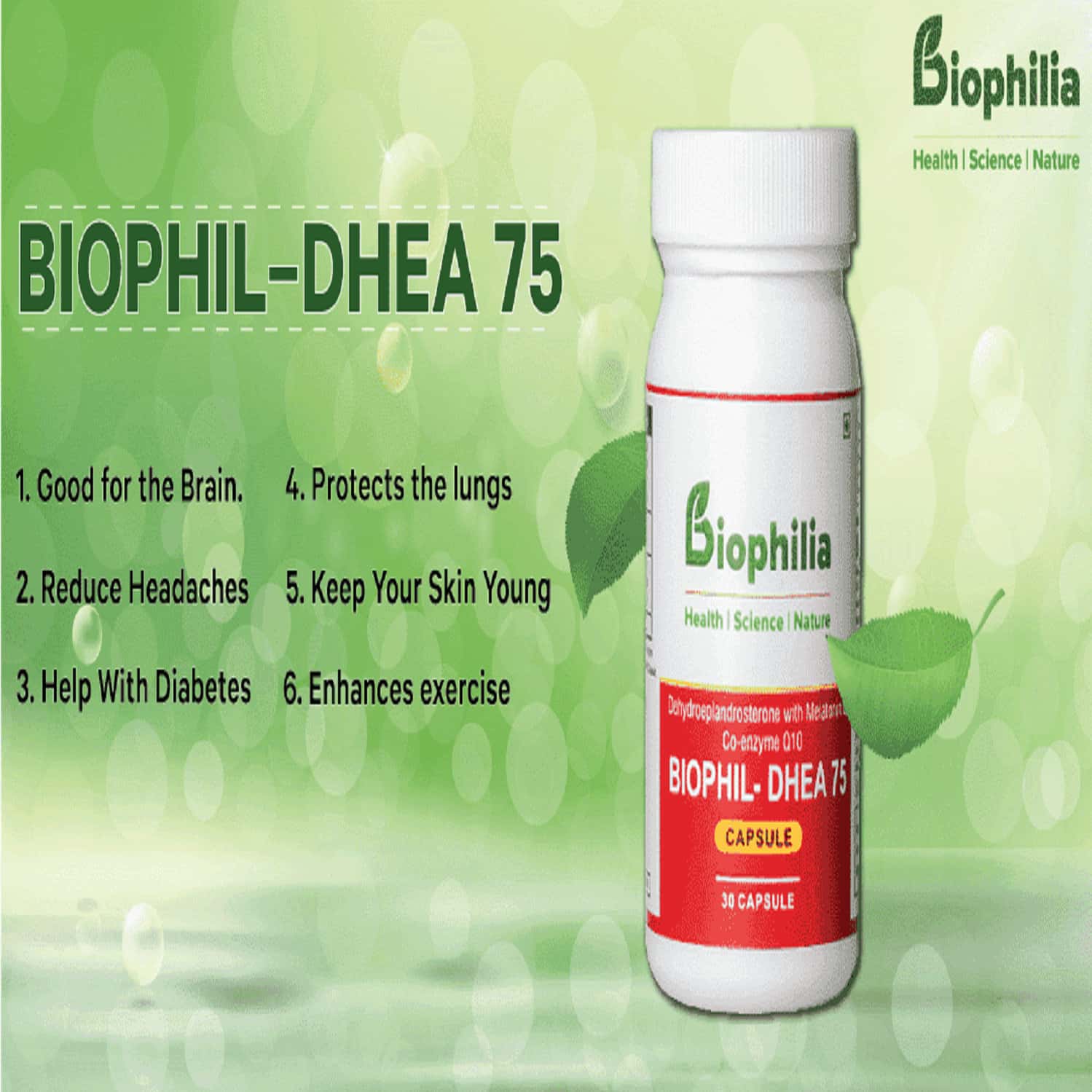 Buy BIOPHIL DHEA 75 CAP 30 PACK Online & Get Upto 60 OFF at PharmEasy