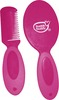 Buddsbuddy Premium Natural Baby Brush & Comb Set 2 Pcs - Pink