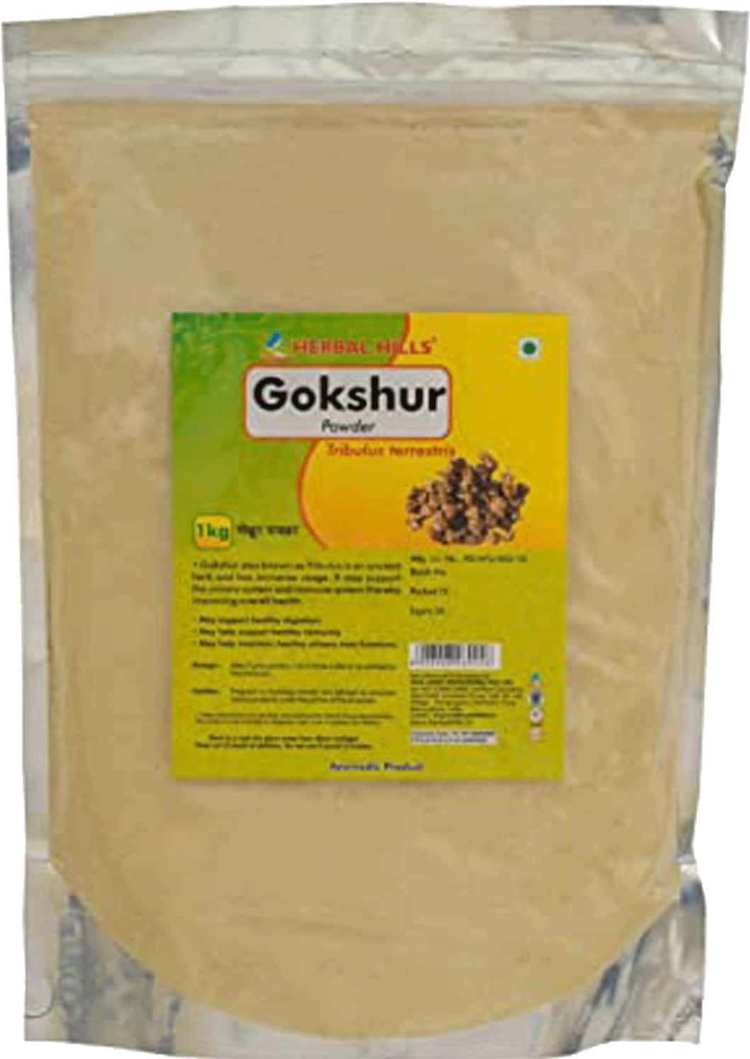 Buy HERBAL HILLS GOKSHUR POWDER 100 GMS (PACK OF 4) TERRESTRIS FOR