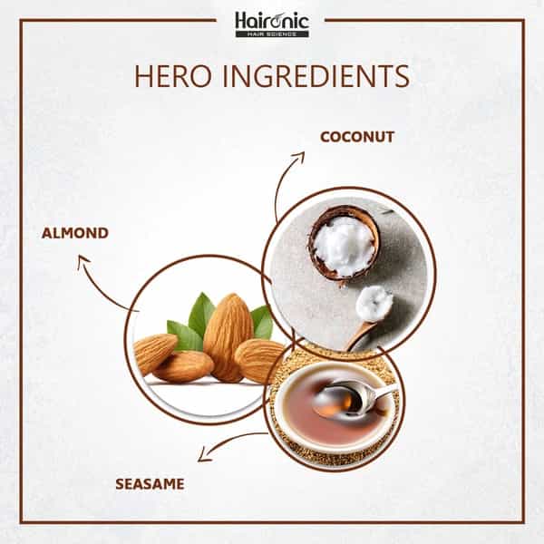 Haironic Hair Science Almond Hair Oil - 100Ml