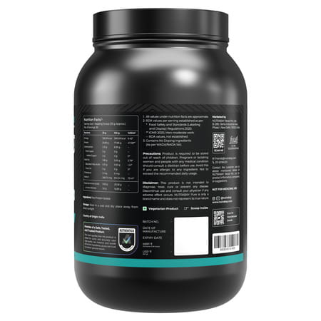 Nutrabay Pure 100% Pea Protein Isolate Unflavoured - 1kg