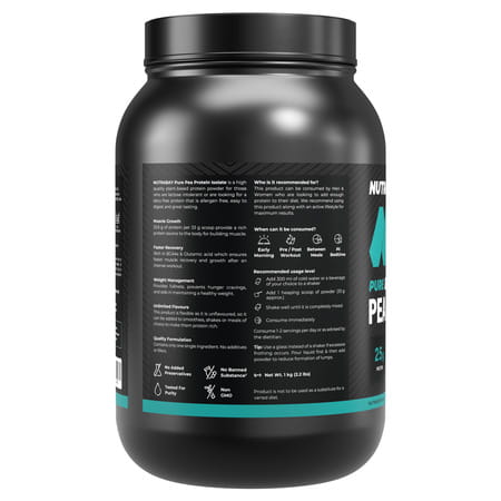 Nutrabay Pure 100% Pea Protein Isolate Unflavoured - 1kg