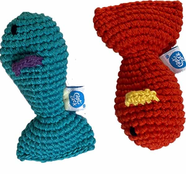 Captain Zack Crochet Fish Cat Toy