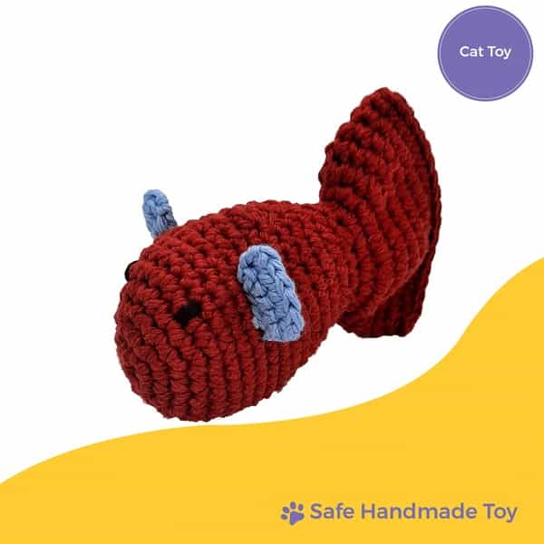 Captain Zack Crochet Fish Cat Toy