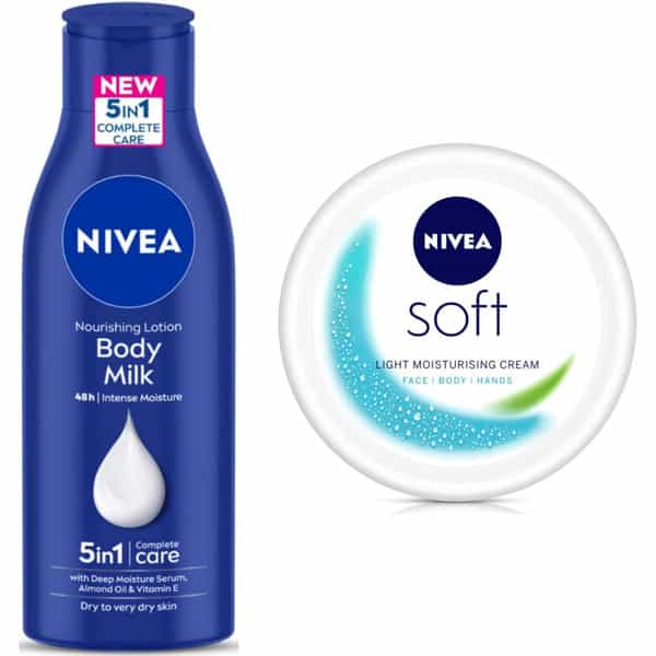 Nivea Bodymilk 200Ml & Soft Cream 300Ml Combo (500 Ml)