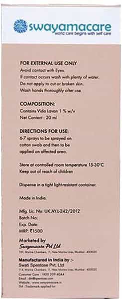 Swayamacare Sweat No More Spray - 20Ml