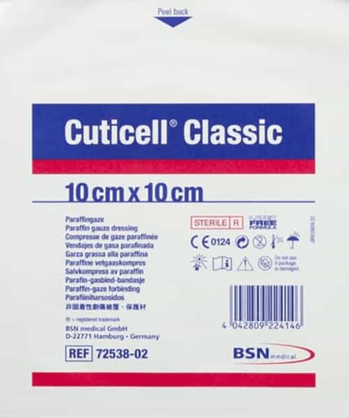 Cuticell Classic 10Cm X 10Cm Gauze Dressing