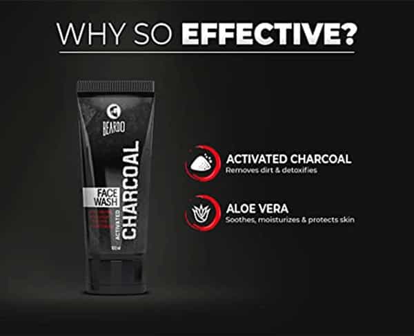 Beardo Activated Charcoal Anti-Pollution Facewash - 100 Ml (Pack Of 2)