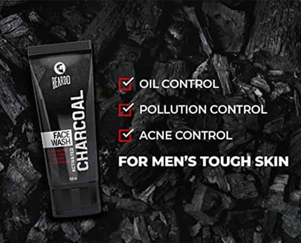 Beardo Activated Charcoal Anti-Pollution Facewash - 100 Ml (Pack Of 2)