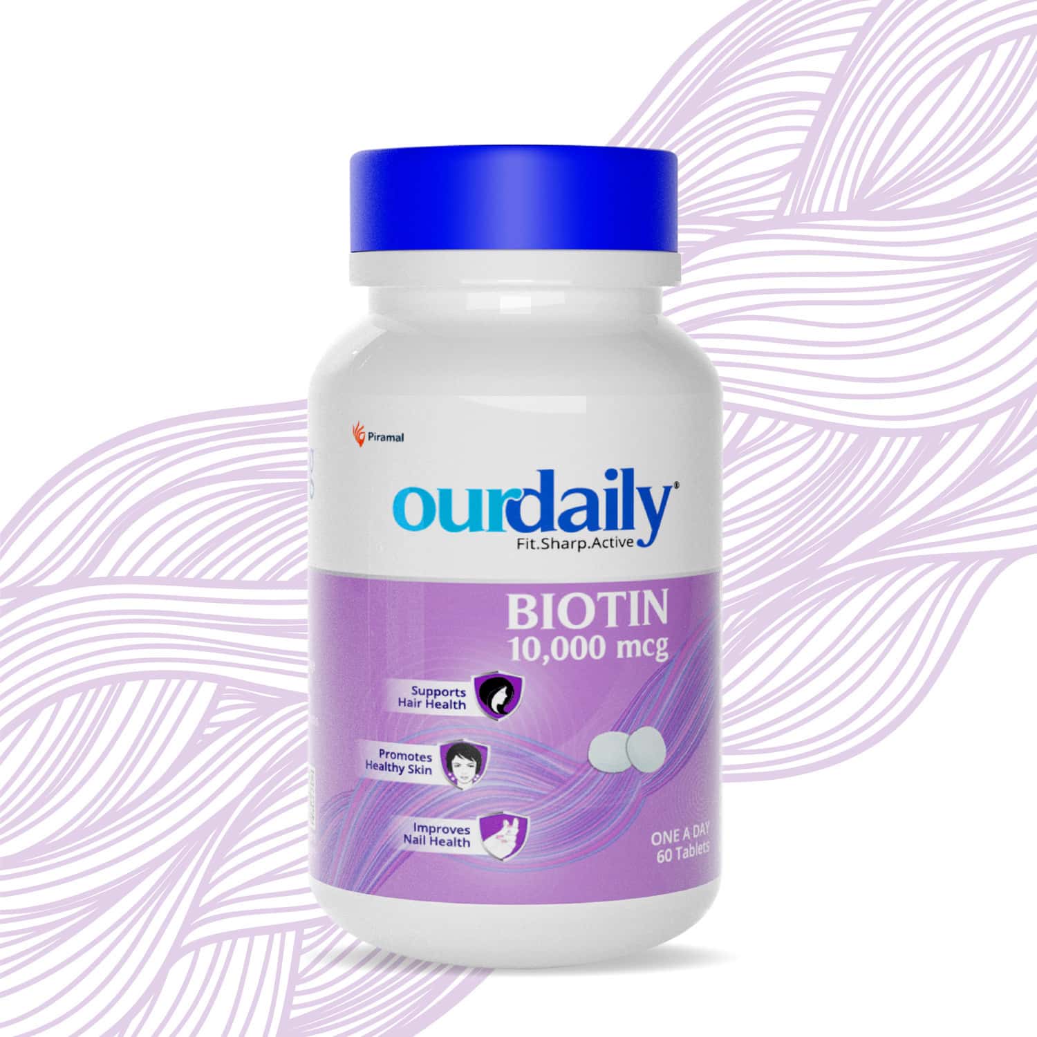 Ourdaily Biotin 60 Tablets