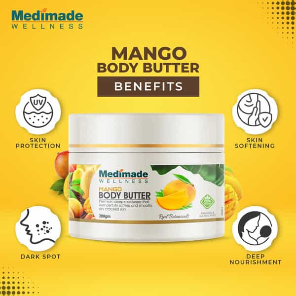 Medimade Mango Body Butter - 200 Ml X 2 ( Pack Of 2 )