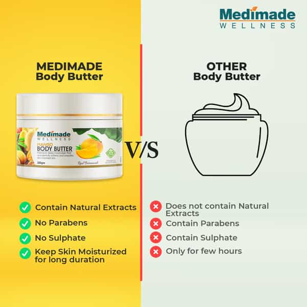 Medimade Mango Body Butter - 200 Ml X 2 ( Pack Of 2 )