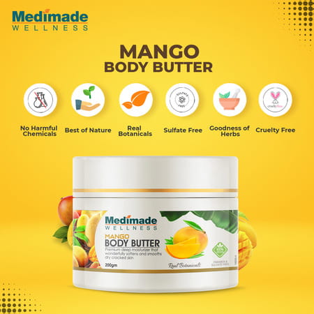 Medimade Mango Body Butter - 200 Ml X 2 ( Pack Of 2 )
