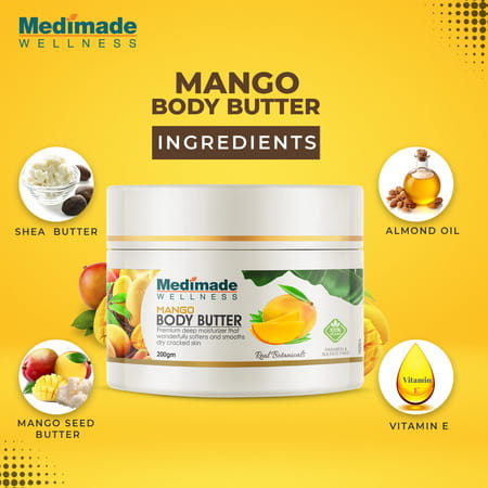 Medimade Mango Body Butter - 200 Ml X 2 ( Pack Of 2 )