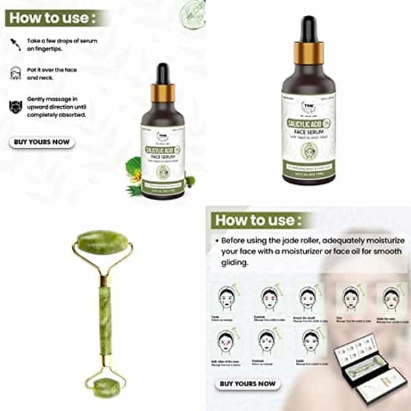 Tnw The Natural Wash Combo With Jade Roller & Salicylic Acid Face Serum