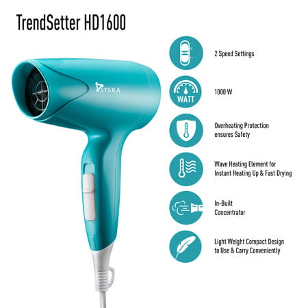 Syska Cpf6800 Personal Care Appliance Combo (Hair Straightener Hair Dryer)