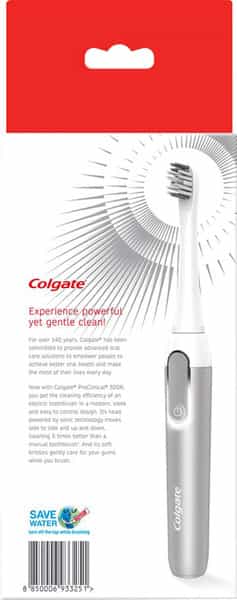 Colgate Proclinical 500R Sensitive Rechargeable Sonic Electric Toothbrush With Dual Brushing Modes