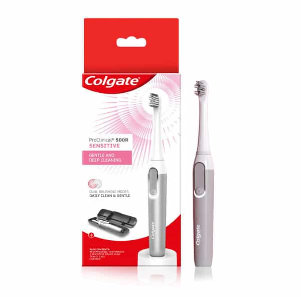 Colgate Proclinical 500R Sensitive Rechargeable Sonic Electric Toothbrush With Dual Brushing Modes