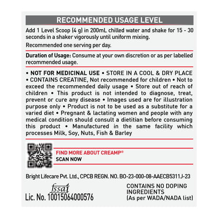 Muscleblaze Creatine Monohydrate Creamp (Watermelon Kool Aid | 22 Servings | 100g)