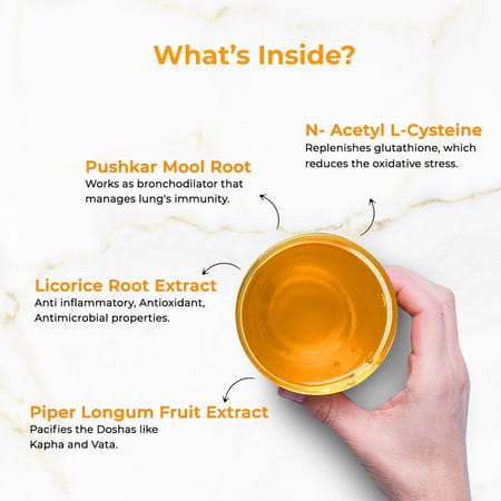 Auric Lung Detox Supplement With Natural Blend Of Nac And Herbs | 40 Tablets