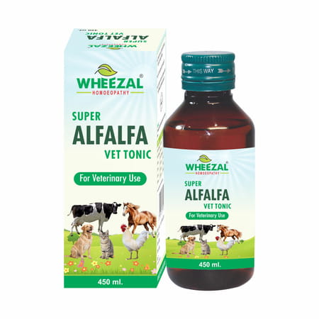 Wheezal Super Alfalfa Vet Tonic | 450 Ml
